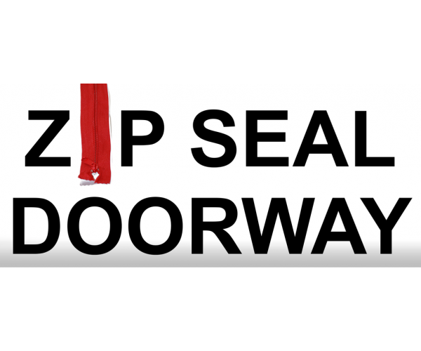 Zip Seal Doorway Double Zip Double Door Entry Double Zip Double Doorway Seal - Enhanced Dust Containment for Construction Sites