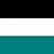 Black/White/Teal
