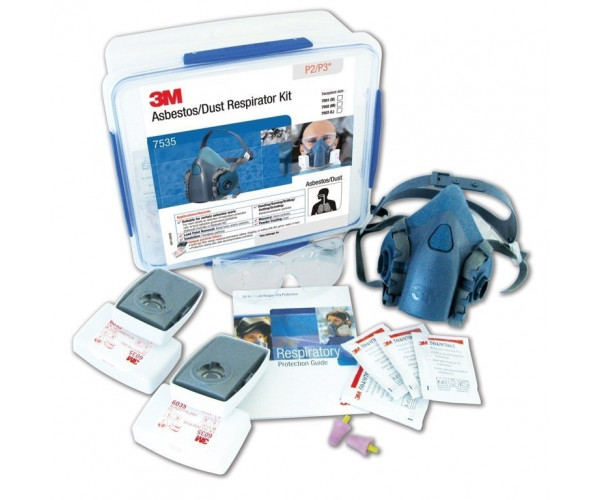 3M Asbestos Dust Respirator Kit 7535 3M Half Face Mask Respirator Kit 7535 Asbestos Dust P2 P3 Half Masks