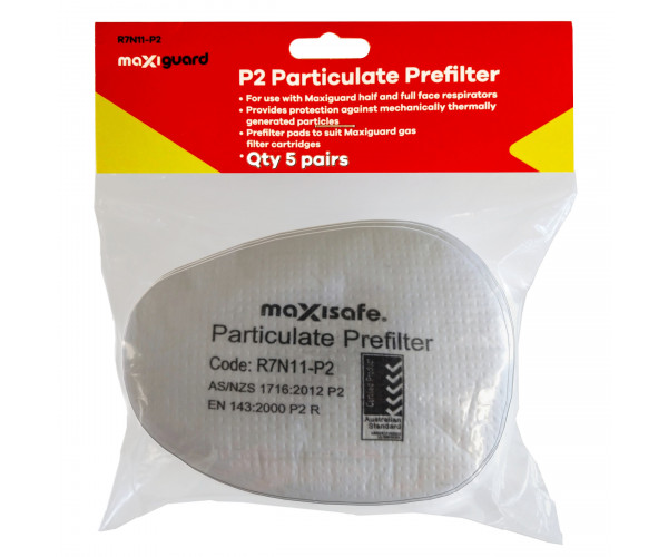 MaxiGuard P2 Particulate Prefilter x 5 Pairs MaxiGuard P2 Particulate Prefilter x 5 Pairs Cartridges & Filter Accessories