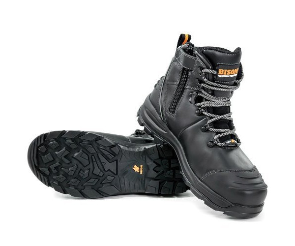 BISON SAFETY BOOT XT ANKLE LACE UP WITH ZIP BISON SAFETY BOOT XT ANKLE LACE UP WITH ZIP