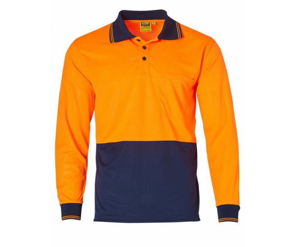 High Visibility Long Sleeve Polo SW05CD High Visibility Long Sleeve Polo SW05CD