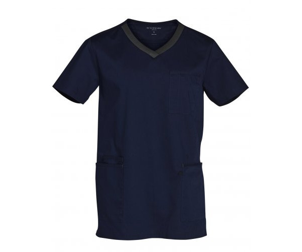 MENS V-NECK CONTRAST TRIM SCRUB TOP M7650 MENS V-NECK CONTRAST TRIM SCRUB TOP M7650