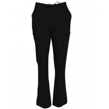 Ladies Semi-Elastic Waist Tie Solid Colour Scrub Pants M9720