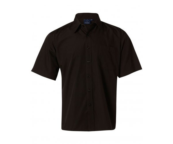 Men's Poplin Short Sleeve Business Shirt BS01S Men's Poplin Short Sleeve Business Shirt BS01S