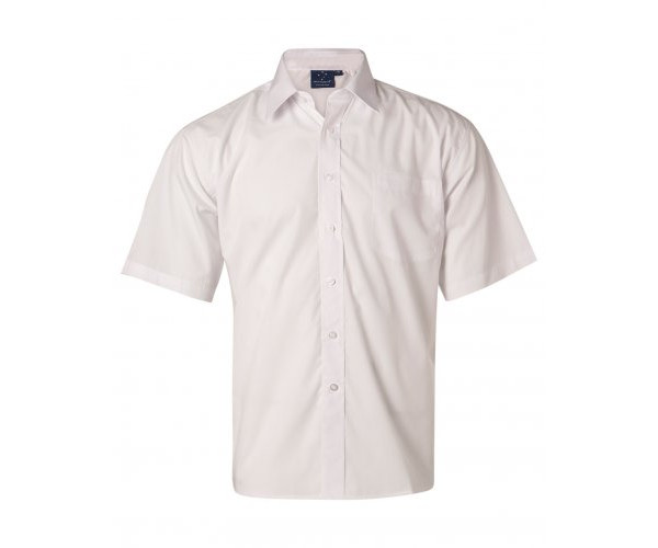 Men's Poplin Short Sleeve Business Shirt BS01S Men's Poplin Short Sleeve Business Shirt BS01S