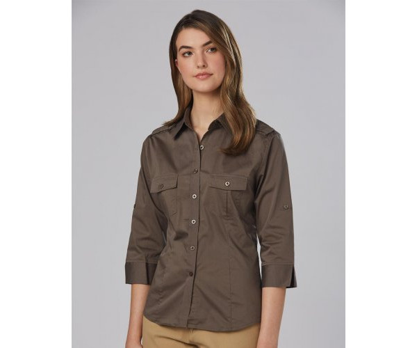 Ladies 3/4 Sleeve Military Shirt M8913 Ladies 3/4 Sleeve Military Shirt M8913