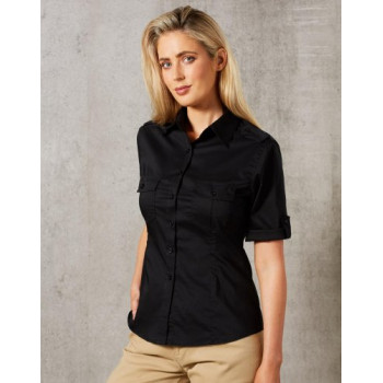 Ladies Short Sleeve Military Shirt M891