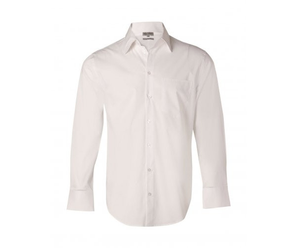 Mens Cotton/Poly Stretch Long Sleeve Shirt M7020L Mens Cotton/Poly Stretch Long Sleeve Shirt M7020L