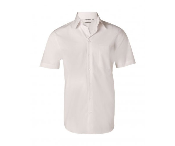 Mens Cotton/Poly Stretch Short Sleeve Shirt M7020S Mens Cotton/Poly Stretch Short Sleeve Shirt M7020S