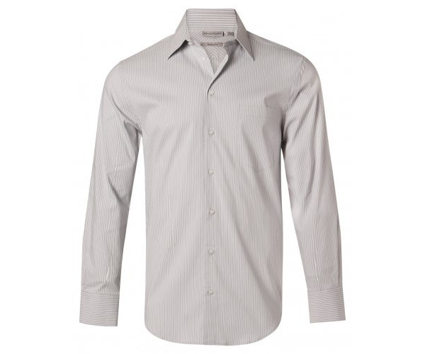 Men's Ticking Stripe Long Sleeve Shirt M7200L Men's Ticking Stripe Long Sleeve Shirt M7200L