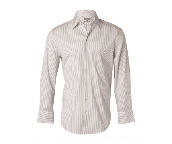Men's Ticking Stripe Long Sleeve Shirt M7200L Men's Ticking Stripe Long Sleeve Shirt M7200L