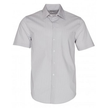 Men's Ticking Stripe Short Sleeve Shirt M7200s