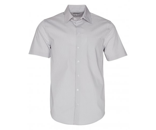 Men's Ticking Stripe Short Sleeve Shirt M7200S Men's Ticking Stripe Short Sleeve Shirt M7200S