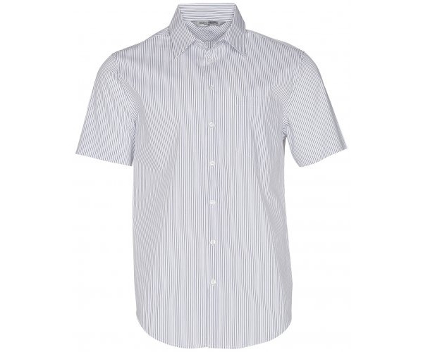 Men's Ticking Stripe Short Sleeve Shirt M7200S Men's Ticking Stripe Short Sleeve Shirt M7200S