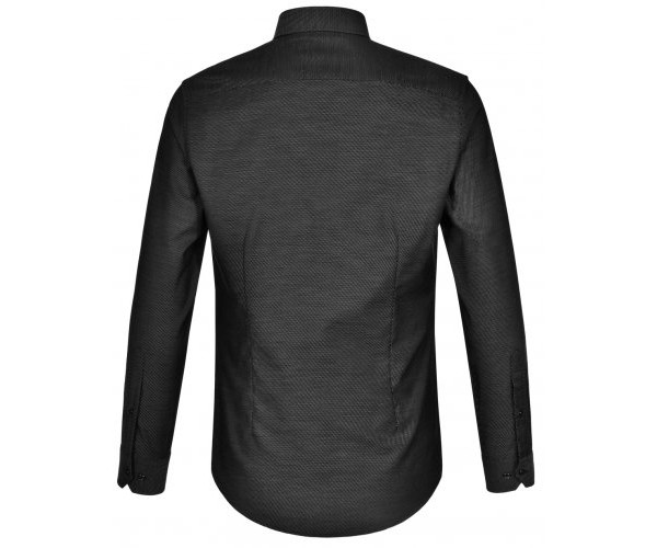 ASCOT MENS LONG SLEEVE DOT JACQUARD STRETCH SHIRT M7400L ASCOT MENS LONG SLEEVE DOT JACQUARD STRETCH SHIRT M7400L
