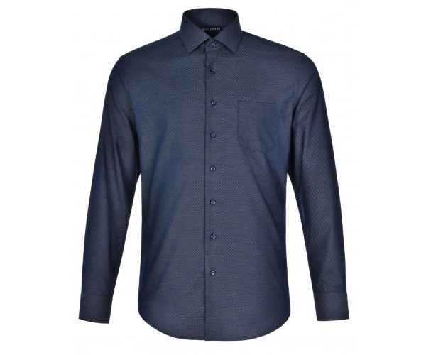 ASCOT MENS LONG SLEEVE DOT JACQUARD STRETCH SHIRT M7400L ASCOT MENS LONG SLEEVE DOT JACQUARD STRETCH SHIRT M7400L