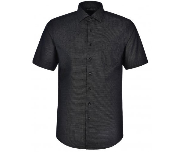 ASCOT MENS SHORT SLEEVE DOT JACQUARD STRETCH SHIRT M7400S ASCOT MENS SHORT SLEEVE DOT JACQUARD STRETCH SHIRT M7400S