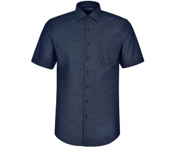 ASCOT MENS SHORT SLEEVE DOT JACQUARD STRETCH SHIRT M7400S ASCOT MENS SHORT SLEEVE DOT JACQUARD STRETCH SHIRT M7400S