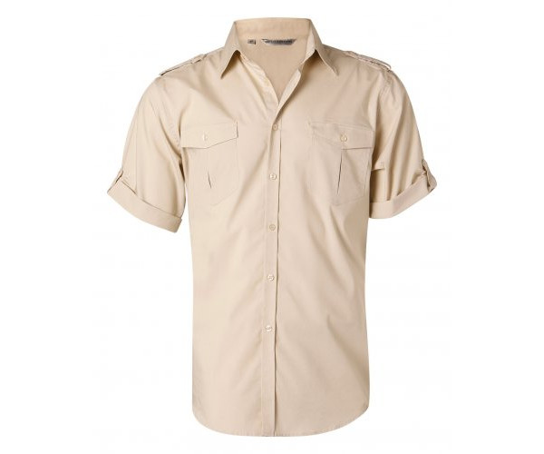 Short Sleeve Military Shirt For Men M7911 Short Sleeve Military Shirt For Men M7911