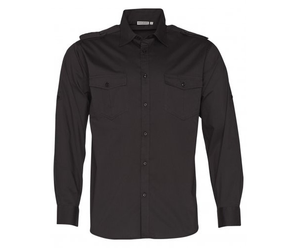 Mens Long Sleeve Military Shirt M7912 Mens Long Sleeve Military Shirt M7912