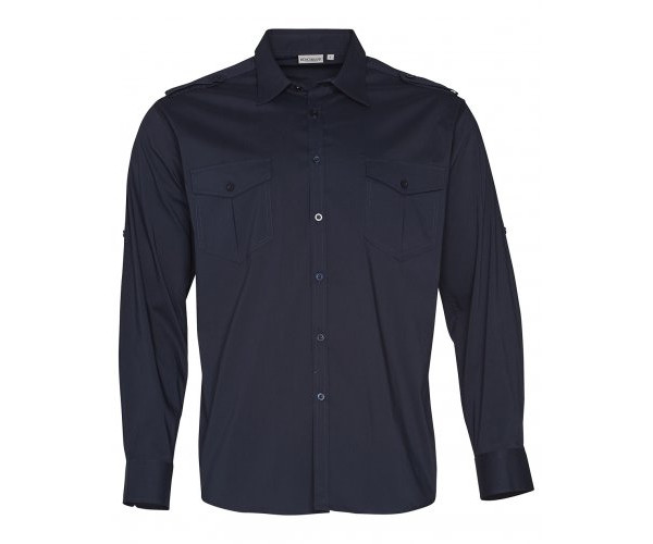 Mens Long Sleeve Military Shirt M7912 Mens Long Sleeve Military Shirt M7912
