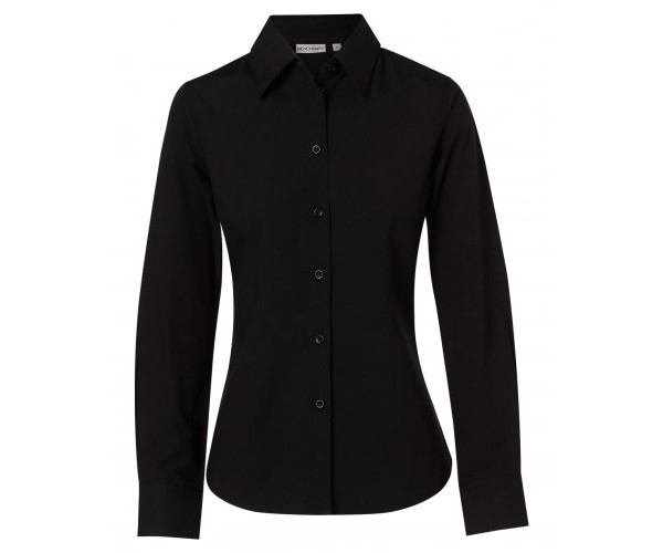 Womens Cotton/Poly Stretch Long Sleeve Shirt M8020L Womens Cotton/Poly Stretch Long Sleeve Shirt M8020L