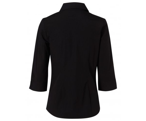 Ladies Cotton/Polyester Stretch 3/4 Sleeve Shirt M8020Q Ladies Cotton/Polyester Stretch 3/4 Sleeve Shirt M8020Q