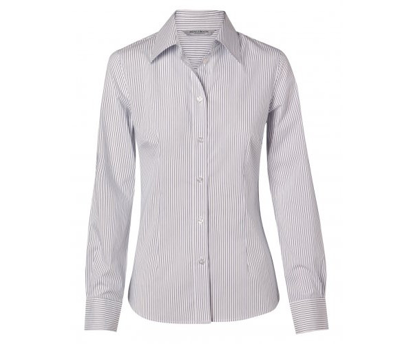 Women's Ticking Stripe Long Sleeve Shirt M8200L Women's Ticking Stripe Long Sleeve Shirt M8200L