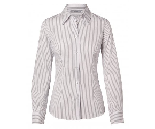 Women's Ticking Stripe Long Sleeve Shirt M8200L Women's Ticking Stripe Long Sleeve Shirt M8200L