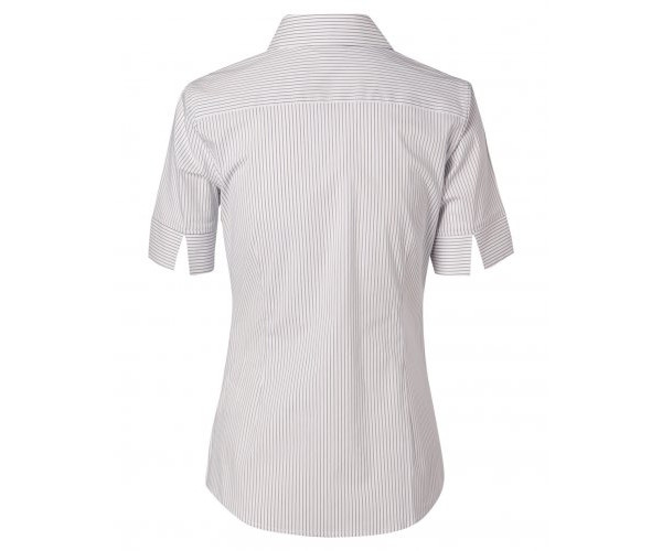 Women's Ticking Stripe Short Sleeve Shirt M8200S Women's Ticking Stripe Short Sleeve Shirt M8200S