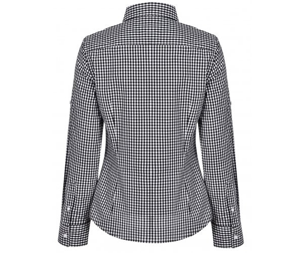 Ladies’ Gingham Check Long Sleeve Shirt M8300L Ladies’ Gingham Check Long Sleeve Shirt M8300L