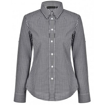 Ladies’ Gingham Check Long Sleeve Shirt M8300l