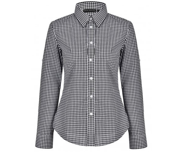 Ladies’ Gingham Check Long Sleeve Shirt M8300L Ladies’ Gingham Check Long Sleeve Shirt M8300L
