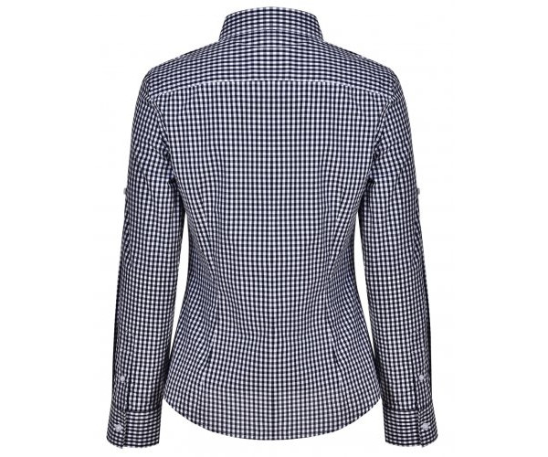 Ladies’ Gingham Check Long Sleeve Shirt M8300L Ladies’ Gingham Check Long Sleeve Shirt M8300L