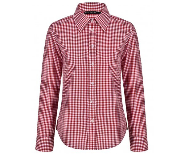 Ladies’ Gingham Check Long Sleeve Shirt M8300L Ladies’ Gingham Check Long Sleeve Shirt M8300L