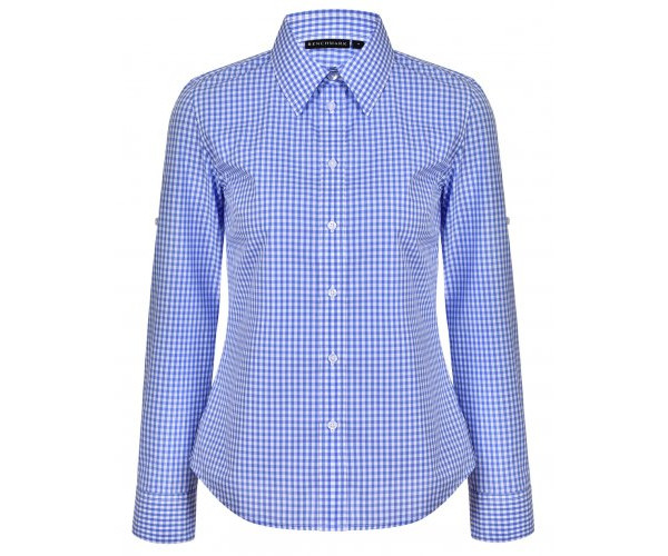 Ladies’ Gingham Check Long Sleeve Shirt M8300L Ladies’ Gingham Check Long Sleeve Shirt M8300L