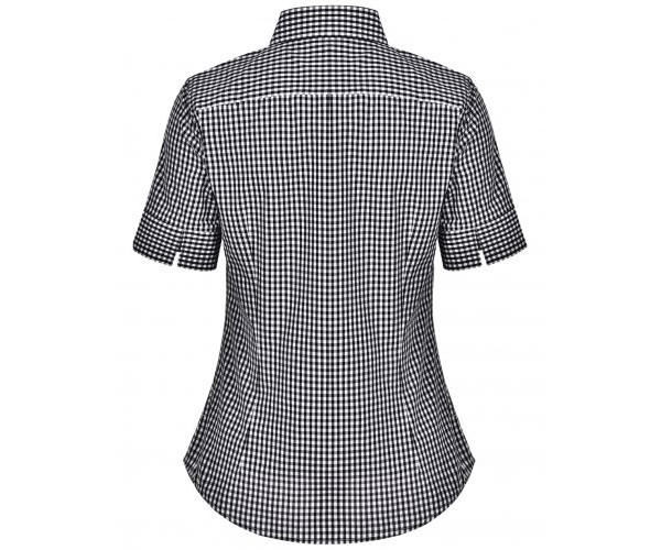 Ladies Gingham Check Short Sleeve Shirt M8300S Ladies Gingham Check Short Sleeve Shirt M8300S