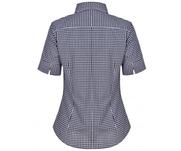 Ladies Gingham Check Short Sleeve Shirt M8300S Ladies Gingham Check Short Sleeve Shirt M8300S