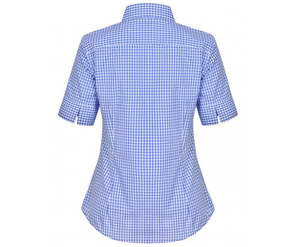 Ladies Gingham Check Short Sleeve Shirt M8300S Ladies Gingham Check Short Sleeve Shirt M8300S