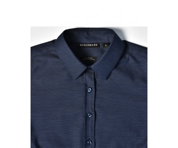 ASCOT LADIES LONG SLEEVE DOT JACQUARD STRETCH SHIRT M8400L ASCOT LADIES LONG SLEEVE DOT JACQUARD STRETCH SHIRT M8400L