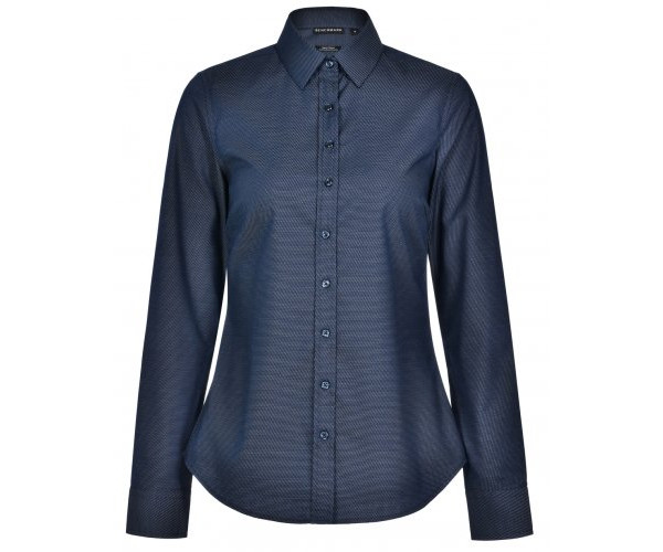 ASCOT LADIES LONG SLEEVE DOT JACQUARD STRETCH SHIRT M8400L ASCOT LADIES LONG SLEEVE DOT JACQUARD STRETCH SHIRT M8400L