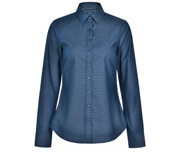 ASCOT LADIES LONG SLEEVE DOT JACQUARD STRETCH SHIRT M8400L ASCOT LADIES LONG SLEEVE DOT JACQUARD STRETCH SHIRT M8400L