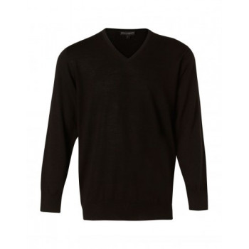 Men's V-Neck Long Sleeves Jumper M9502