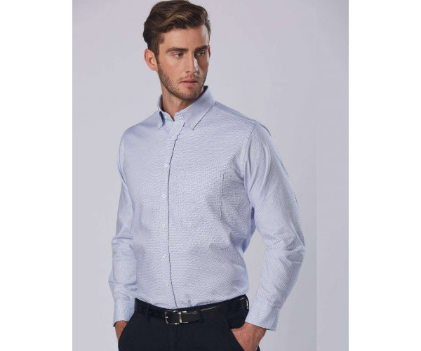 Men's Dot Contrast Long Sleeve Shirt M7922 Men's Dot Contrast Long Sleeve Shirt M7922