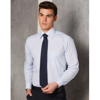 Men’s Mini Check Premium Cotton Long Sleeve Shirt M7362