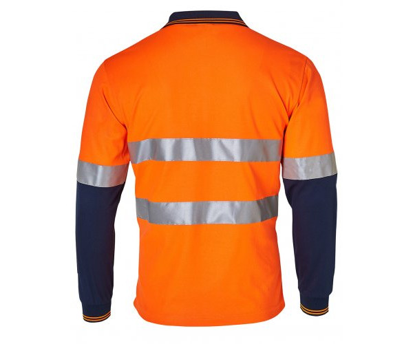 LONG SLEEVE SAFETY POLO WITH 3M REFLECTIVE TAPE SW21A LONG SLEEVE SAFETY POLO WITH 3M REFLECTIVE TAPE SW21A