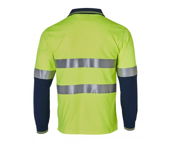 LONG SLEEVE SAFETY POLO WITH 3M REFLECTIVE TAPE SW21A LONG SLEEVE SAFETY POLO WITH 3M REFLECTIVE TAPE SW21A