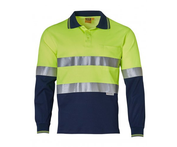 LONG SLEEVE SAFETY POLO WITH 3M REFLECTIVE TAPE SW21A LONG SLEEVE SAFETY POLO WITH 3M REFLECTIVE TAPE SW21A