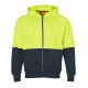 HI-VIS TWO TONE FLEECE ZIPPER HOODIE HI-VIS TWO TONE FLEECE ZIPPER HOODIE